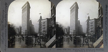Stereoview of the Flat Iron Building